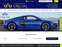 Tablet Screenshot of driveadream.com